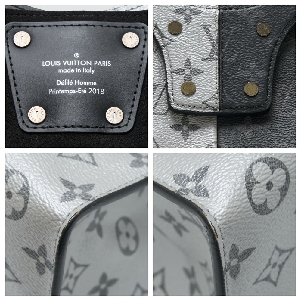 Louis Vuitton Split Tote Handbag Eclipse Leather … - image 8